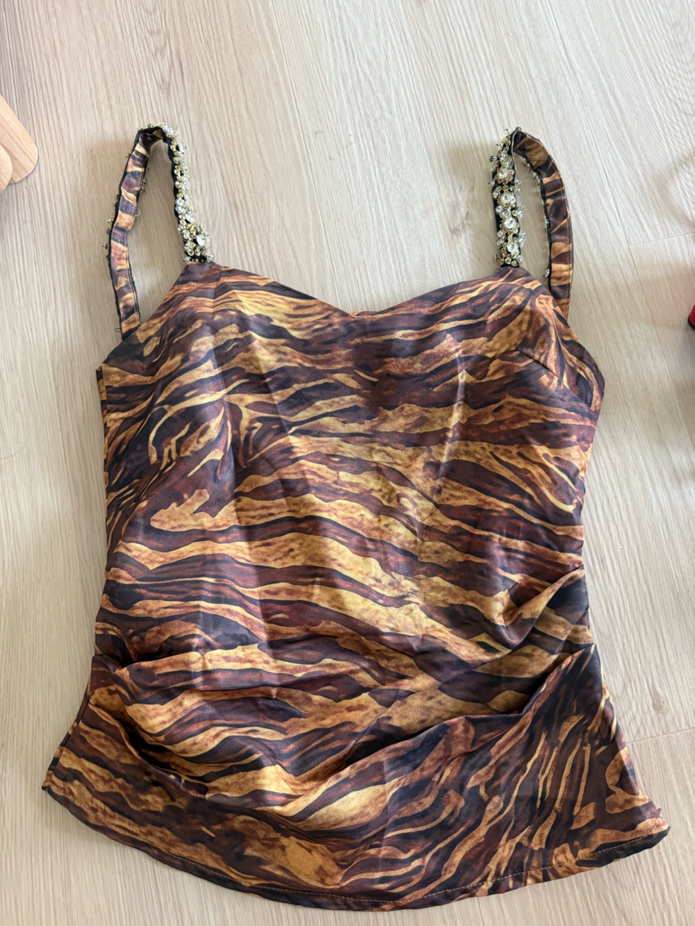Vintage zebra tank top